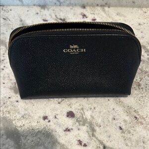 Coach Textured Black Pouch